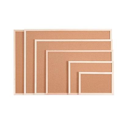Wooden Frame DIY Cork Display Panel Soft Decorative Memo Bulletin Board Wood Hanging Cork Board