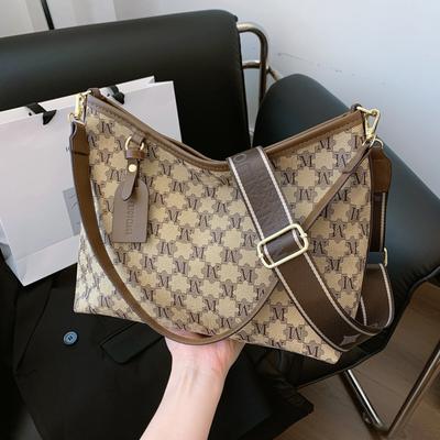 Tasche Damen neue Pendler Retro bedruckte Umhängetasche High-End-Sinn große Kapazität Mode Schultertasche Achseltasche