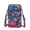 Women Portable Mobile Phone Mini Bags Nylon Waterproof Crossbody Bag Retro Fashion Purse Lady Wallet Clutch Trendy Wrist Arm Bag