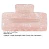 Hair Claw Hollow Rectangle Shape Back Head Shower Clip Strong Grip Medium Size Shark Hair Claw Versatile Hair Accessory