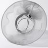 Organza Women Derby Hat Wide Brim Bridal Tea Party Wedding Hat Elegant Summer Ruffles Sun Hat