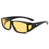 New Fashion Yellow Polarized Sunglasses for Men Women Outdoor Sports Cycling Night Vision Myopia Goggles