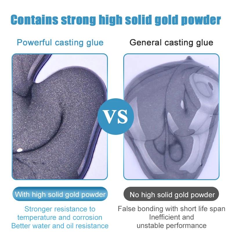 1-10Set Metal Repair Glue Quick-drying Casting Glue Industrial Repair Agent AB Glue Heat Resistance Cold Weld Adhesive