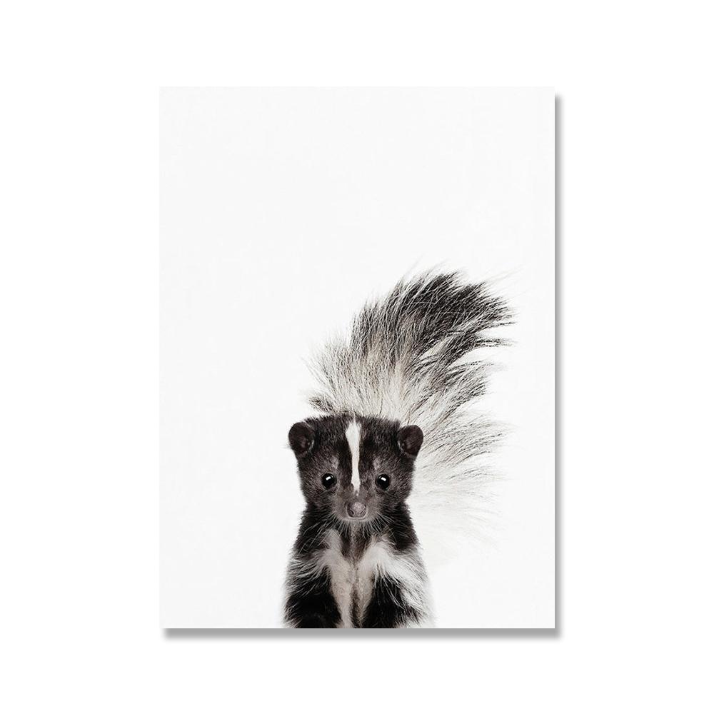 

Towoto Baby Animal Print Nordic Poster Minimalist Картина на холсте Safari Детская настенная живопись Дети Детская комната Украшения Картины 21x30cm No Framed