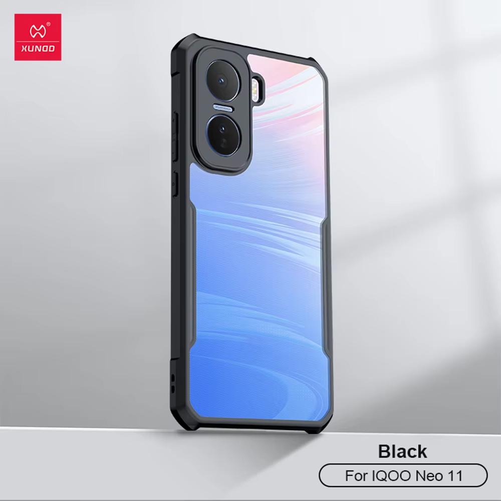 

For Vivo iQOO Neo 11 Case iQOO Neo11 Casing XUNDD Transparent Phone Cover Airbag Shockproof Bumper Protective Cases For Vivo iQOO Neo 11 (China) чёрный