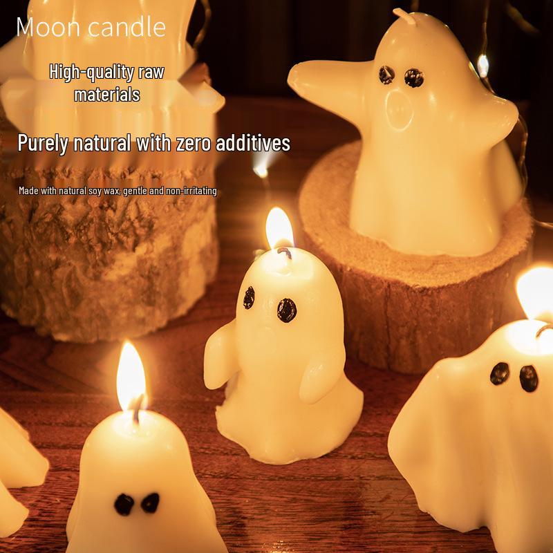 Halloween Ghost Candle Set: High-End Gift & Aroma for Home Ambiance