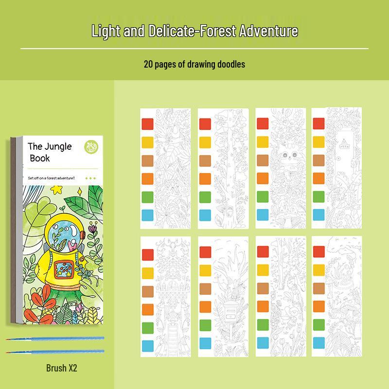 Portable Baby Doodle Book: Educational Watercolor Painting for Kids - Just Add Water