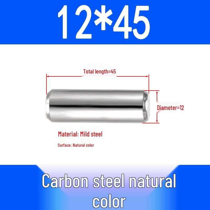 GB119 Iron Cylindrical Positioning Pin - Solid Pin Shaft M3M4M5M6M8M10M12