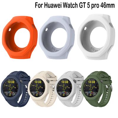 Silikon Schutzhülle für Huawei Watch GT 5 pro 46mm Smartwatch Abdeckung Hülle Ersatz Stoßfest Klare Hüllen GT5 pro 46mm