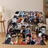 3D Bruno Mars Superstar Flanelldecke, kuschelweiche Überwurfdecke für Zuhause, Schlafzimmer, Bett, Sofa, Picknick, Büro, Geschenk für Kinder