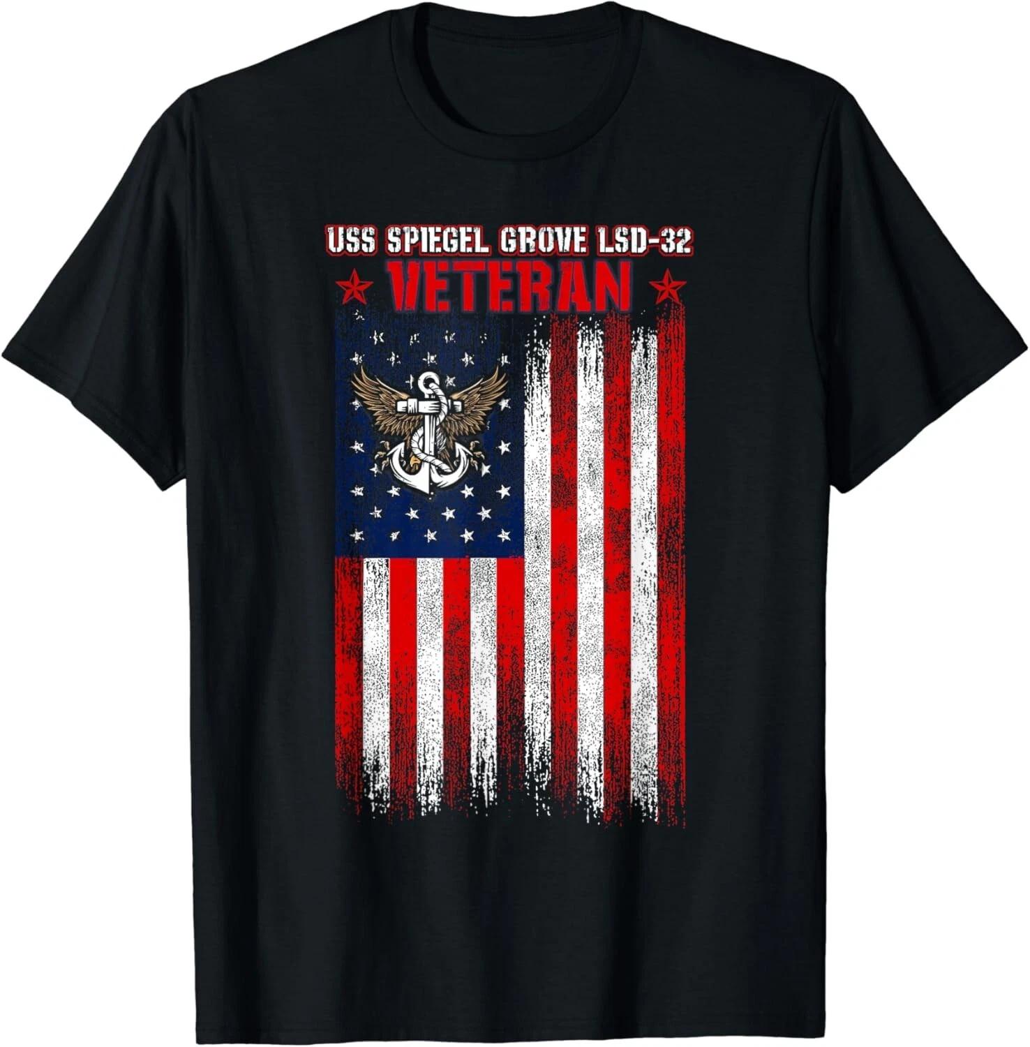 USS Spiegel Grove LSD-32 Dock Landing Ship Veterans Day Gift Unisex T-Shirt 2XL