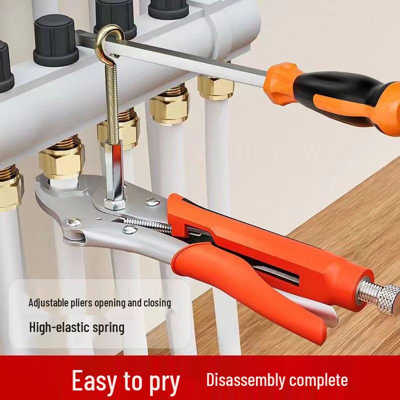 Underfloor Heating Pipe Removal & Cleaning Pliers - Geothermal Joint Manifold Wrench & Installation Tool