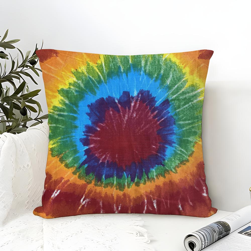 Vintage Gradient Tie-dye Pillow Case linen pillow case sofa home decor cushion cover cushion cove