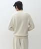 MUSINSA STANDARD [Victoria Wool] Minimal Ribbed Henley Neck Knit [Cream]