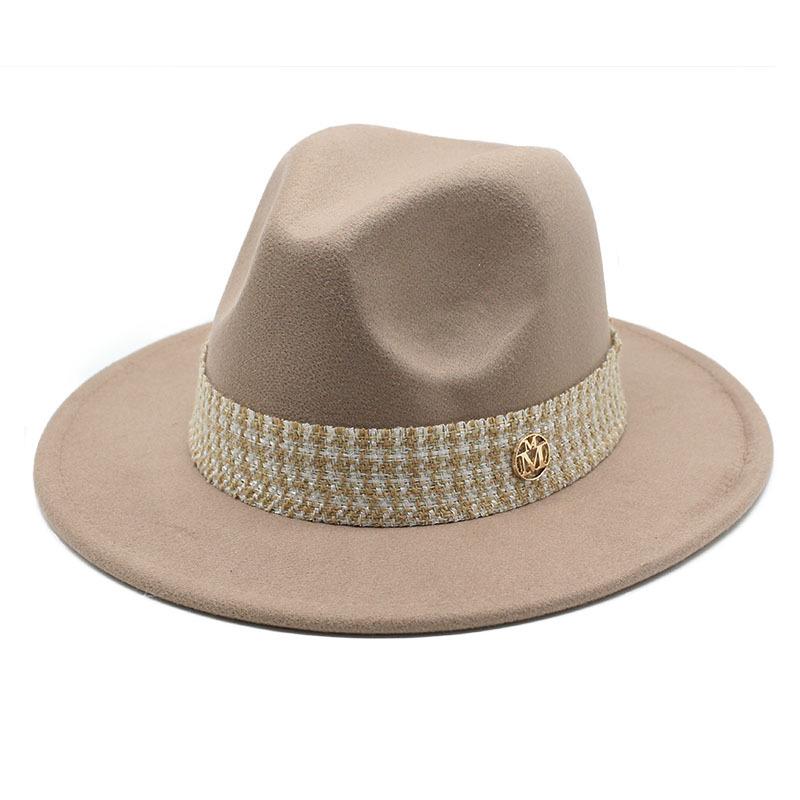 Woolen Hat Top Hat Jazz Hat Bow M Standard Woolen Hat