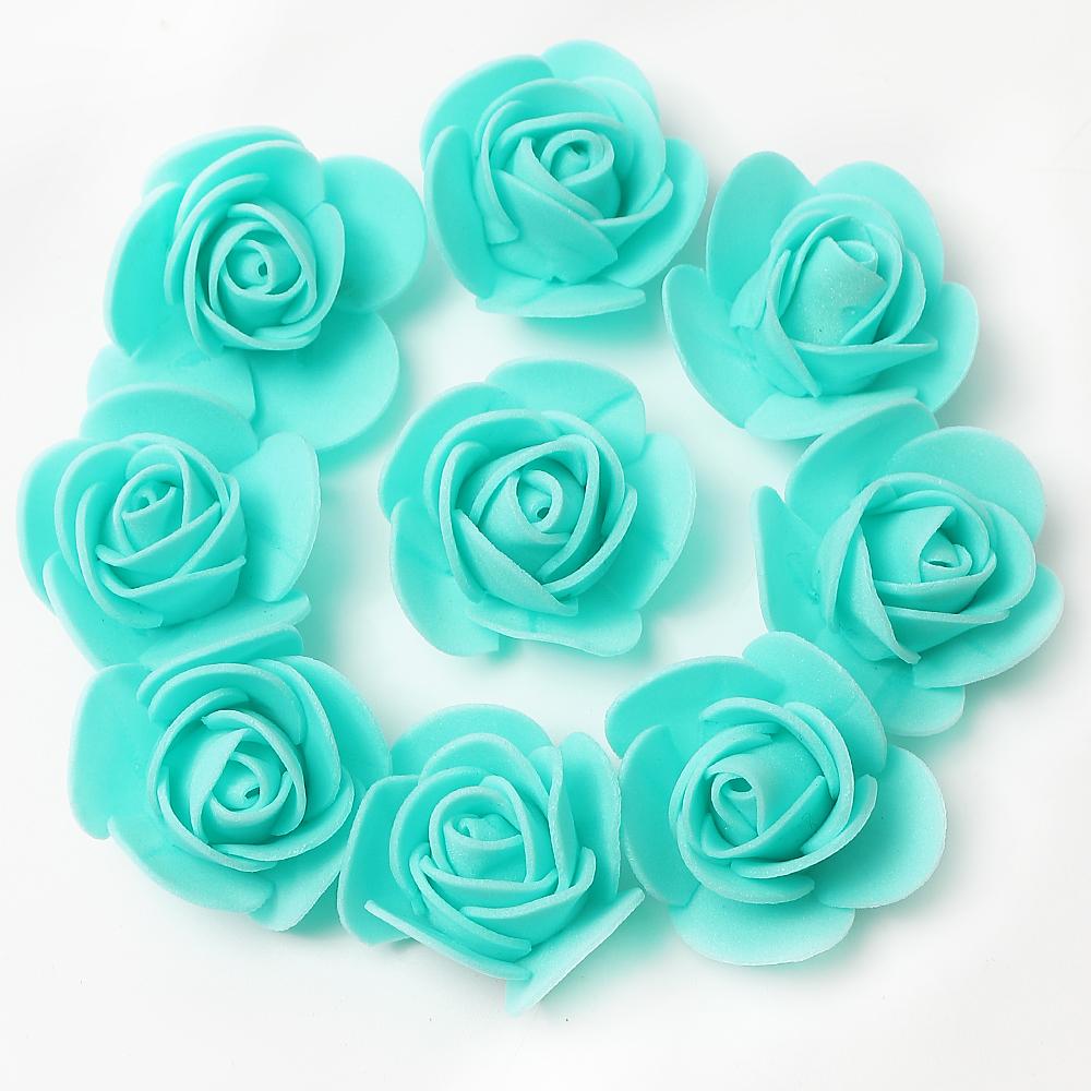 50/100/200/300Pcs Artificial Rose Flowers 3.5CM Fake Flower Head For Home Room Decor Party Wedding Marriage Decoration Accessory