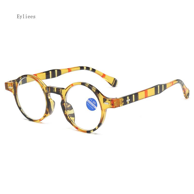 New Fashion Round Anti Blue Light Blocking Reading Glasses Hd Lenses For Men Women Lightweight Comfortable Eyewear  Hombre