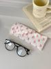 Girly Soft Quilted Eyeglass Case: Portable, Printed, Anti-Pressure Sunglasses Bag