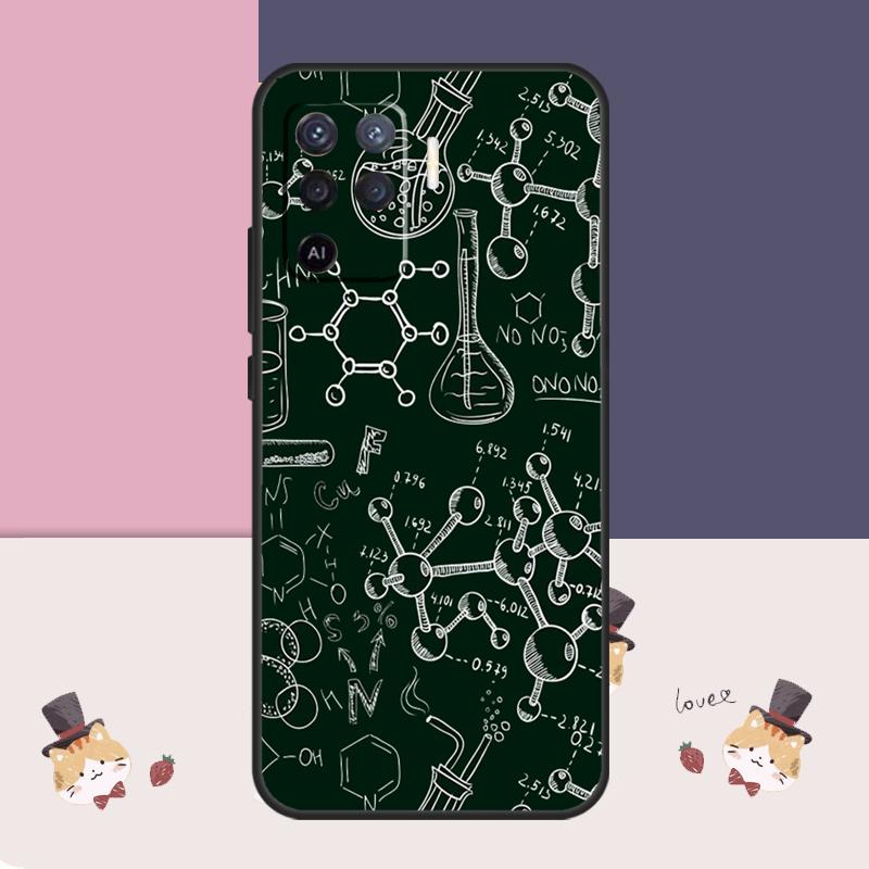 Vintage Chemistry Laboratory Case For Oppo A76 A96 A16 A60 A98 A58 A78 A18 A38 A80 A40 A77 A57 A17 A74 A54 A94 A15 A5 Pro