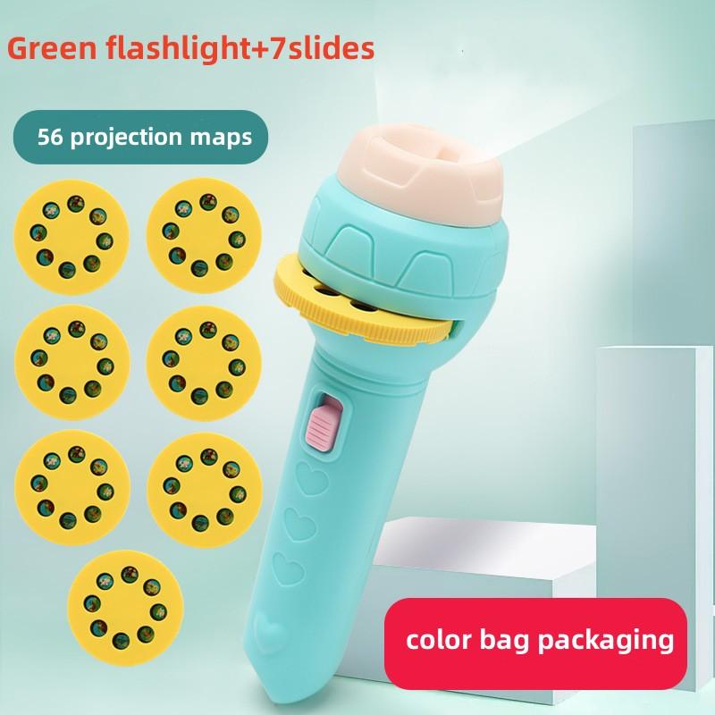 Braided Beads 24/56 imagens Projection Toy Flashlight Toys Colour Early education Souptoys Cartoon Children's gift spacer beads