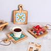 Vintage Insulation Mat Flower Brick Pot Mat Wooden Plate Coaster Solid Wood Dining Mat Soup Making Mat Sand Pot Wooden Mat