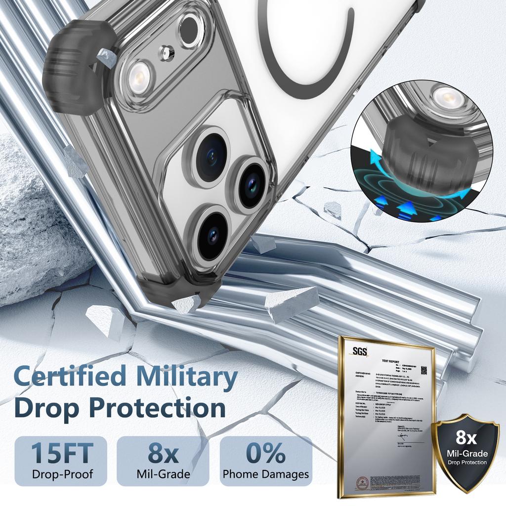 for iphone17 for Iphone 17 Pro Max Plus 17 Air 16 Pro Iphone17 Iphone16 Protective Cover Fall Protection Clear Magnetic Case