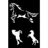 Adhesive Stencil Horses 12x18 Cm