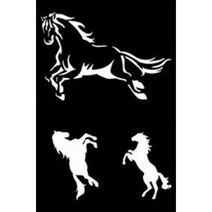 Adhesive Stencil Horses 12x18 Cm