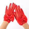 1 Paar Spitze Mädchen Formelle Handschuhe Stilvolle Bequeme Stoff Fäustlinge für Hochzeitskleider und Andere Besondere Anlässe