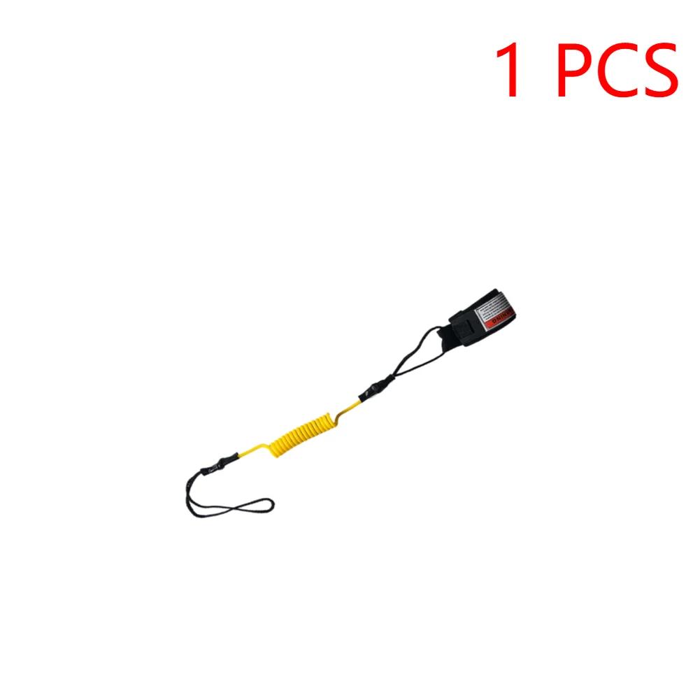 Coiled Bodyboard Leash Surfing Kayak Boat Leash Rope Surfing Stand Up PaddleBoard Safety Handlines Surfing Ropes SUP Accessories жёлтый