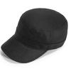 Versatiles Armies Green Hat Man Casual Checkered Lining Hat Back Closed Flat Hat for Everyday Use and Outdoor Activity