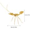 Elegant Swan Shape Zinc Alloy Ant Moths Metal Wall Art Hardcover Ornament for Living Room Bedroom Decor