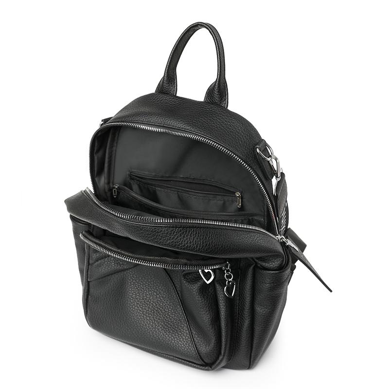 Large Capacity Soft Leather Backpack Women's Multifunctional Shoulder Bag