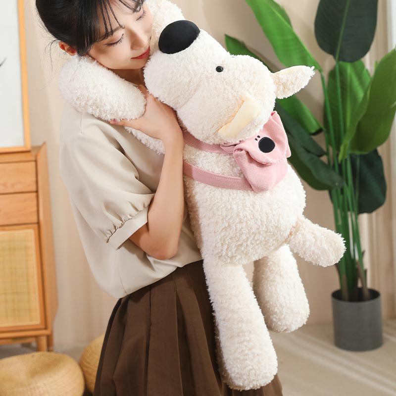 Cute Pose, West Highland Large Backpack Dog Doll Plush Toy Doll Children's Sleeping Pillow Gift