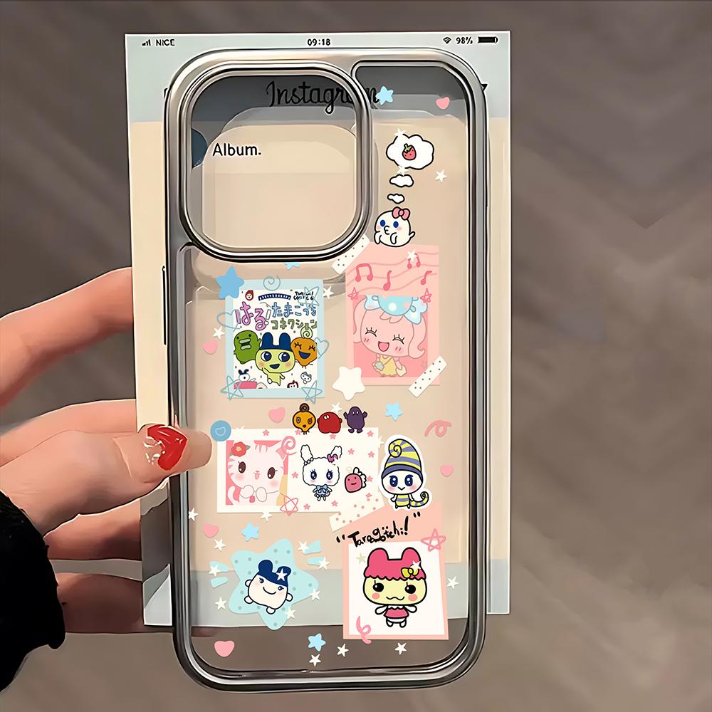 Cartoon Role Tamagotchi Dog Phone Case for iPhone 16e 16 15 14 13 12 11 Pro Max X XR XSMAX 8 7 Plus Luxury Clear Soft Back Cover