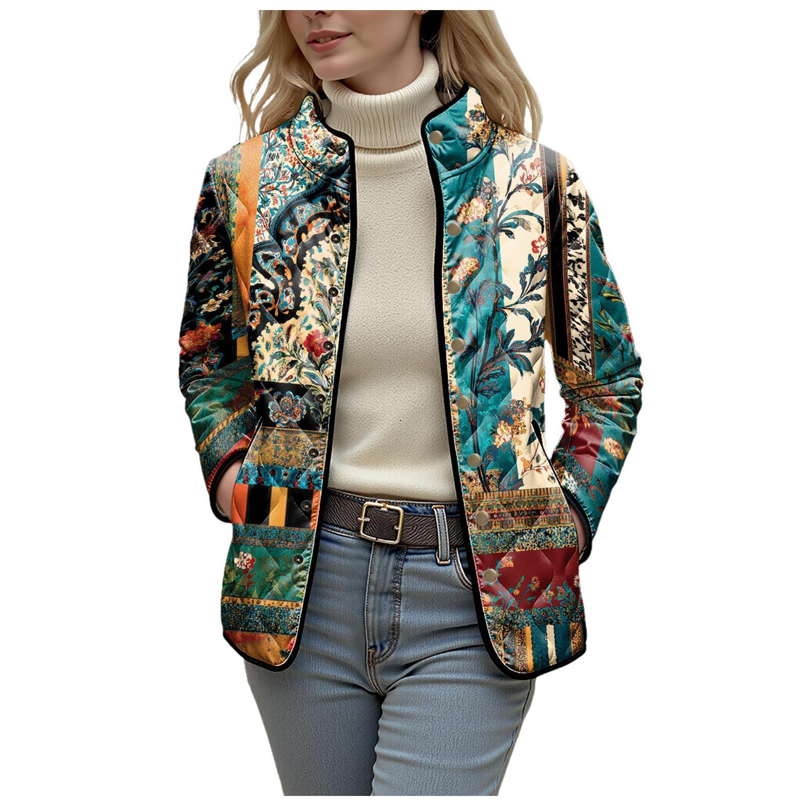 

Новая куртка многоцветные элементы узора B1 кардиган на молнии с капюшоном утолщенный зимний флис трендовая стеганая одежда 4XL