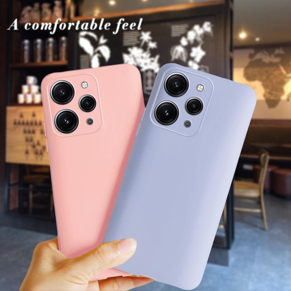Für Xiaomi Redmi 12 Hülle Niedliche Süßigkeitenfarbe Stoßfeste Handyhülle Für Xiaomi Redmi 12 Redmi12 Rückabdeckung Weiches Silikon Fundas Capa