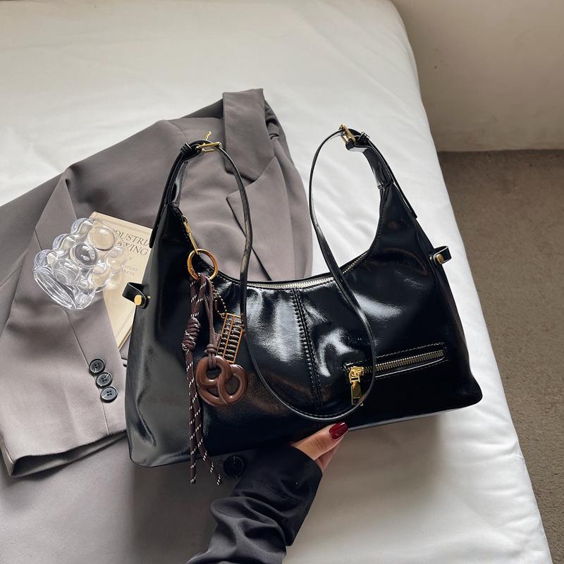 New Trendy Bag Fashionable Women's Niche Casual Versatile Commuter Retro Shoulder Bag Tote Bag Underarm Bag