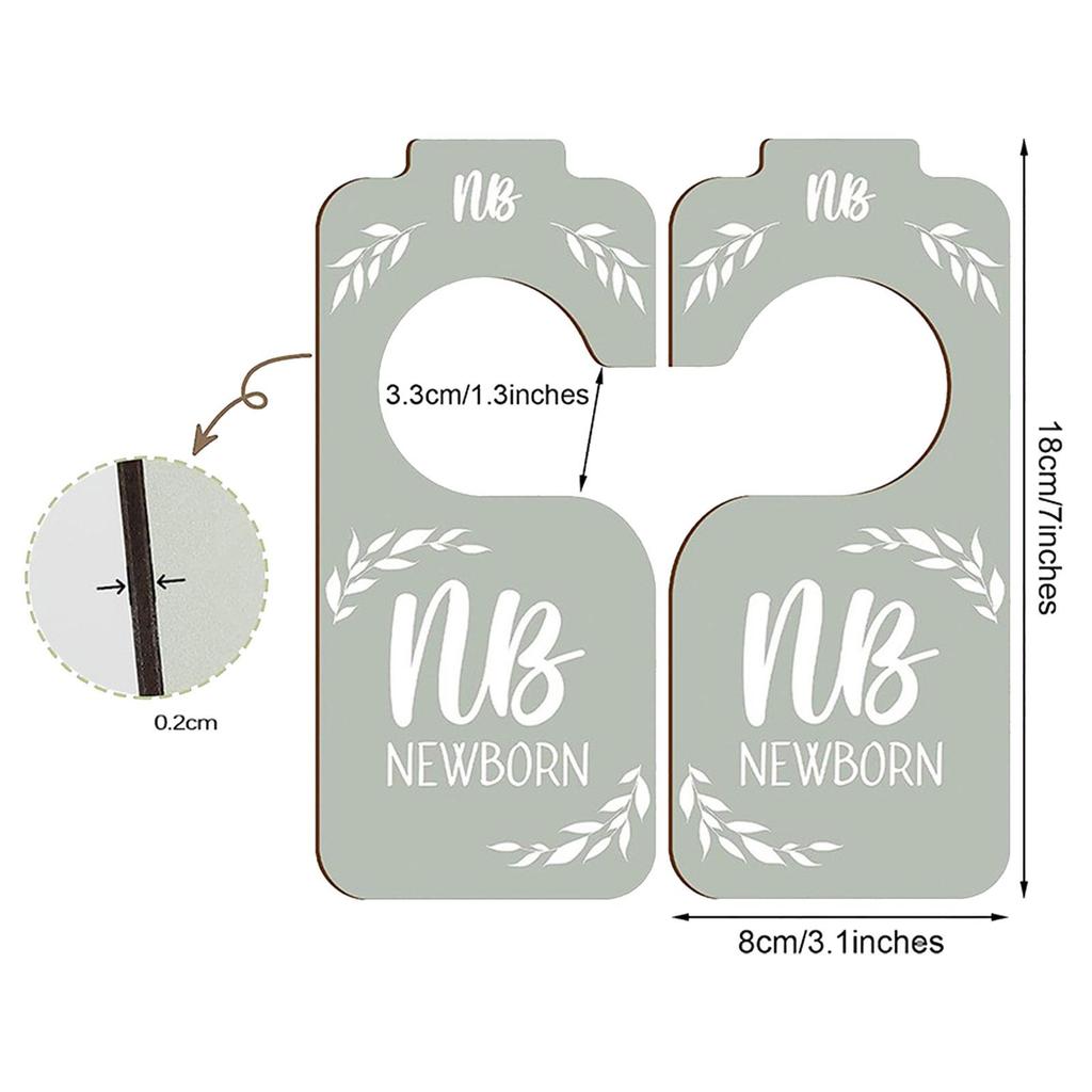 8Pcs Baby Closet Size Dividers Gift Clothing Rack Divider for Babies New Parents Newborns Your Little Baby Girls or Boy Room