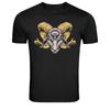 Ram Goat Head Horns Animal Mascot Graphic T-Shirt