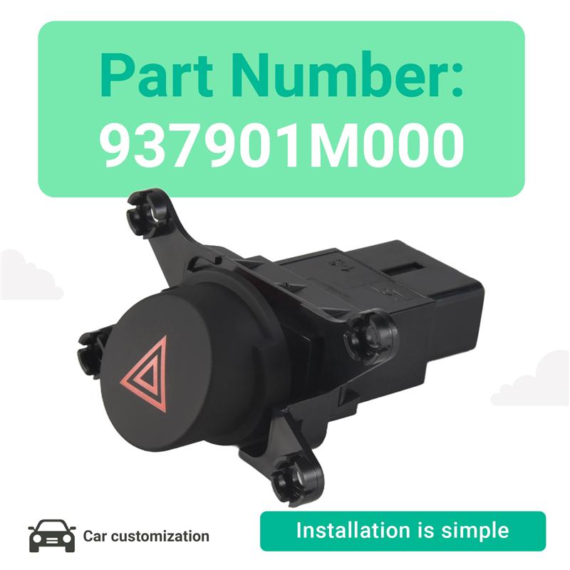 Car Hazard Warning Switch Emergency Light Switch Double Flash Button For Kia Cerato Forte 2009 2010 2011 2012 937901M000-A99D