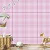 Wallpaper Fabric Pattern Powder Pink and White for Living Room and Bedroom 50x1000