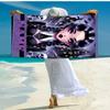 Personalized customized proof beach towel with Wednesday Addams pattern - soft, absorbent,quick-drying,perfect swimming,camping&bathing