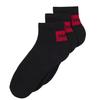 Hugo Unisex Adult Contrast Logo Ankle Socks (Pack of 3)
