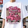 Faith Drives Us Forward PNG, Breast Cancer Awareness Design, Pink Vintage Truck Ribbon Sublimation, Cancer Support Digital Download