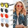 Óculos de sol clássico gótico steampunk, óculos de sol de marca de luxo, designer de alta qualidade, masculino e feminino, retrô, redondo, armação de pc