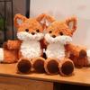 35Cm Cute Fluffy Fox Plush Toy Soft Cartoon Orange Foxes Stuffed Doll Baby Appease Children Birthday Gift