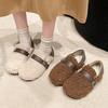 Autumn and Winter Women's Shoes Plus Velvet Casual Flat Cotton Shoes Round Toe Cotton Slippers