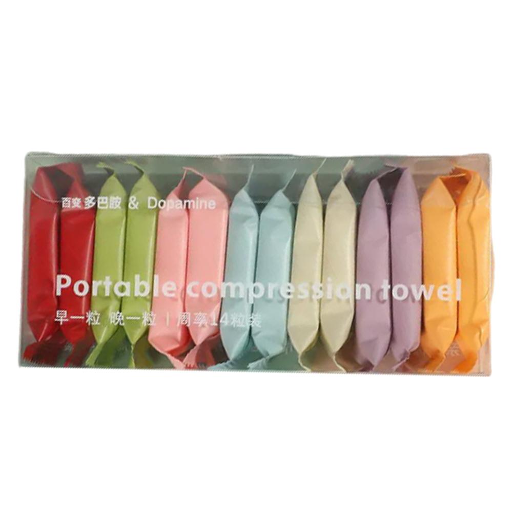 14Pcs Disposable Compressed Towels Thicker Travel Wash Cloth Absorbent Face Towel for Travel Camping Hiking