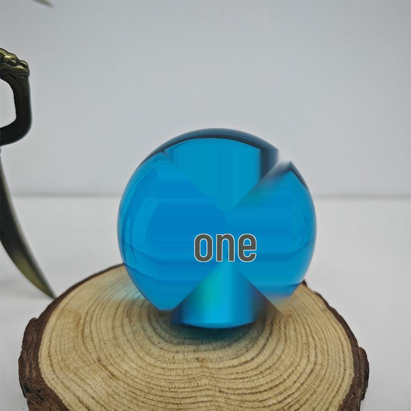 5CM Multicolor Crystal Ball Ornament for Party, Wedding, and Desktop Décor